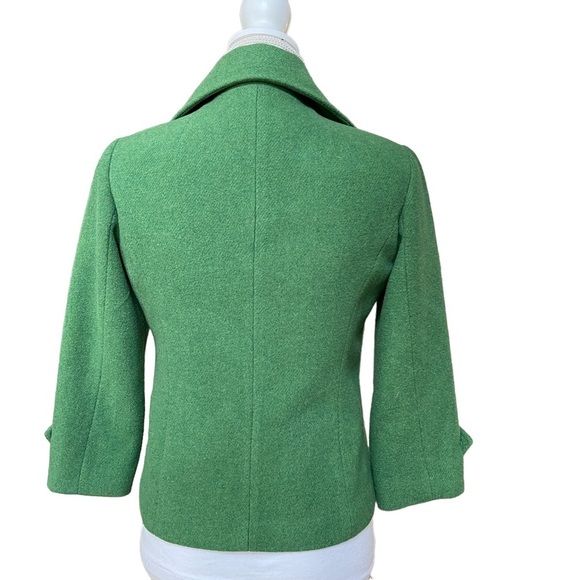 Cabi Lime Green Wool Blend Short Double Breast Peacoat Winter Jacket Size: S‎ - Picture 3 of 9